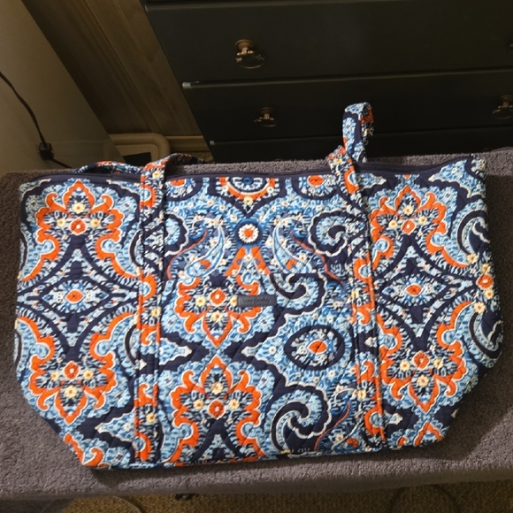 Vintage Vera Bradley Minimalist Blue & Orange Paisley Retired - Set of 5